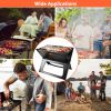 Portable Charcoal Grill - Mini BBQ Grill - Small Table Top Charcoal Grill for Camping, Outdoor Cooking - Foldable Camping Grill for Picnics