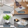 Foldable Stone Bath Mat, Non Slip Large Diatomaceous Shower Mat, Super Absorbent Quick Drying Stone Mat for Bathroom Kitchen Floor Counter Sink